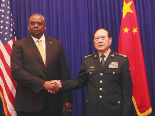 外媒：中美防长面对面会谈“富有成效”